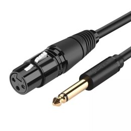 UGreen Ugreen kabel audio przewód mikrofonowy do mikrofonu XLR (żeński) - 6,35 mm jack (męski) 3 m (AV131)