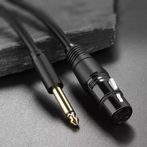 UGreen Ugreen kabel audio przewód mikrofonowy do mikrofonu XLR (żeński) - 6,35 mm jack (męski) 3 m (AV131) UGreen Ugreen kabel audio przewód mikrofonowy do mikrofonu XLR (żeński) - 6,35 mm jack (męski) 3 m (AV131)