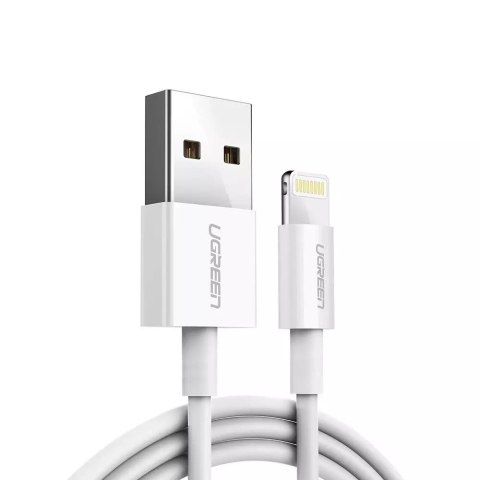 UGreen Ugreen kabel przewód USB - Lightning MFI 2m 2,4A biały (20730) UGreen Ugreen kabel przewód USB - Lightning MFI 2m 2,4A biały (20730)