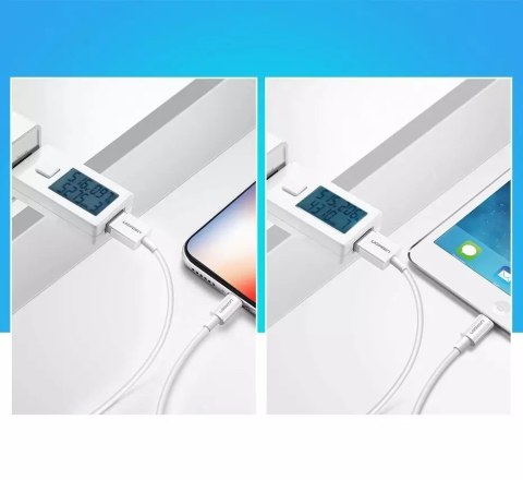 UGreen Ugreen kabel przewód USB - Lightning MFI 2m 2,4A biały (20730) UGreen Ugreen kabel przewód USB - Lightning MFI 2m 2,4A biały (20730)