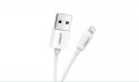 UGreen Ugreen kabel przewód USB - Lightning MFI 2m 2,4A biały (20730)