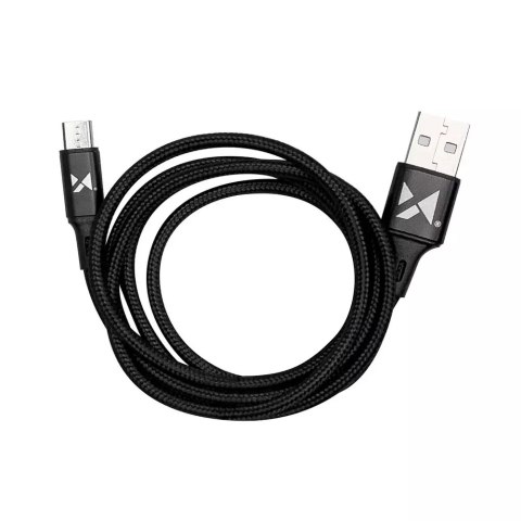 Wozinsky Wozinsky kabel przewód USB - microUSB 2,4A 1m czarny (WUC-M1B) Wozinsky Wozinsky kabel przewód USB - microUSB 2,4A 1m czarny (WUC-M1B)