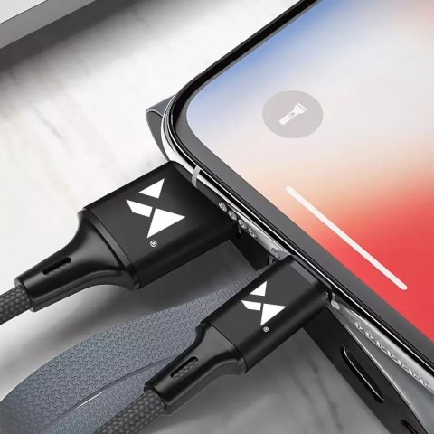 Wozinsky Wozinsky kabel przewód USB - microUSB 2,4A 1m czarny (WUC-M1B) Wozinsky Wozinsky kabel przewód USB - microUSB 2,4A 1m czarny (WUC-M1B)