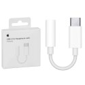 Apple Adapter przejściówka Apple MU7E2ZM/A blister USB-C na jack 3,5mm gniazdo słuchawkowe biały