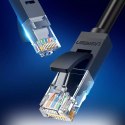 UGreen Płaski kabel sieciowy UGREEN LAN Ethernet Cat. 6 8m czarny (NW102)