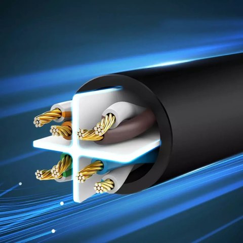 UGreen Płaski kabel sieciowy UGREEN LAN Ethernet Cat. 6 8m czarny (NW102) UGreen Płaski kabel sieciowy UGREEN LAN Ethernet Cat. 6 8m czarny (NW102)