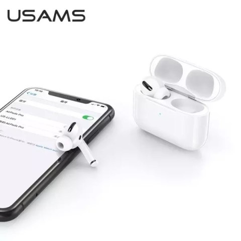 Usams Słuchawki Bluetooth 5.0 USAMS TWS YS series bezprzewodowe biały/white BHUYS01 Usams Słuchawki Bluetooth 5.0 USAMS TWS YS series bezprzewodowe biały/white BHUYS01