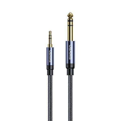 Usams USAMS Adapter audio jack 3,5mm - 6,35mm 1.2m czarny/black SJ539YP01 (US-SJ539) Usams USAMS Adapter audio jack 3,5mm - 6,35mm 1.2m czarny/black SJ539YP01 (US-SJ539)