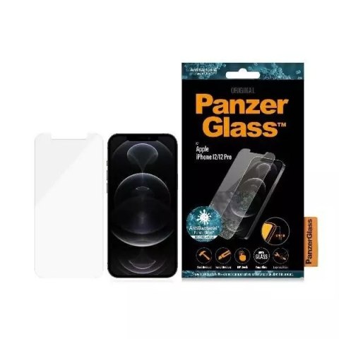 PanzerGlass Szkło PanzerGlass Pro Standard Super+ do iPhone 12/12 Pro Antibacterial PanzerGlass Szkło PanzerGlass Pro Standard Super+ do iPhone 12/12 Pro Antibacterial