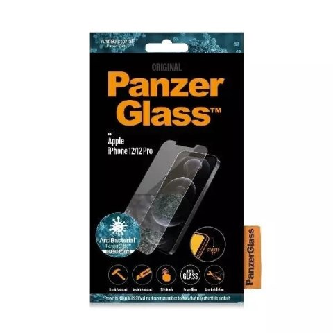 PanzerGlass Szkło PanzerGlass Pro Standard Super+ do iPhone 12/12 Pro Antibacterial PanzerGlass Szkło PanzerGlass Pro Standard Super+ do iPhone 12/12 Pro Antibacterial