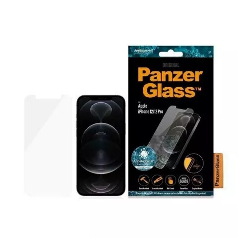 PanzerGlass Szkło PanzerGlass Standard Super+ do iPhone 12/12 Pro Antibacterial