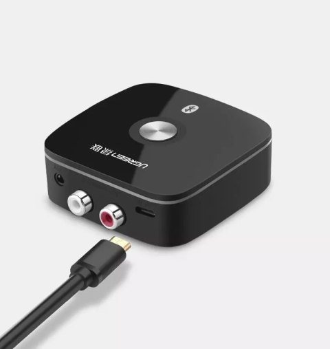 UGreen Adapter UGREEN odbiornik Bluetooth 5.1 aptX 2RCA / 3,5 mm mini jack czarny (40759) UGreen Adapter UGREEN odbiornik Bluetooth 5.1 aptX 2RCA / 3,5 mm mini jack czarny (40759)