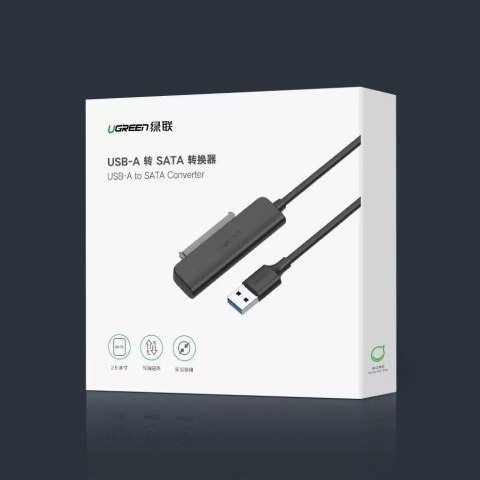 UGreen Adapter UGREEN przejściówka dysku HDD SSD 2,5'' SATA III 3.0 - USB 3.2 Gen 1 (SuperSpeed USB 5 Gbps) czarny (70609 CM321) UGreen Adapter UGREEN przejściówka dysku HDD SSD 2,5'' SATA III 3.0 - USB 3.2 Gen 1 (SuperSpeed USB 5 Gbps) czarny (70609 CM321)