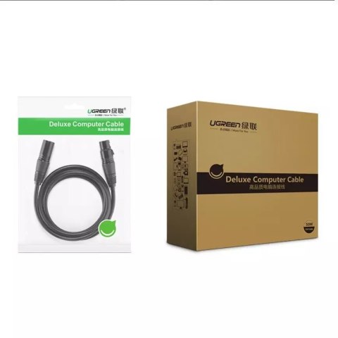 UGreen Przedłużacz UGREEN kabel audio przewód mikrofonowy do mikrofonu XLR (żeński) - XLR (męski) 2 m (AV130) UGreen Przedłużacz UGREEN kabel audio przewód mikrofonowy do mikrofonu XLR (żeński) - XLR (męski) 2 m (AV130)