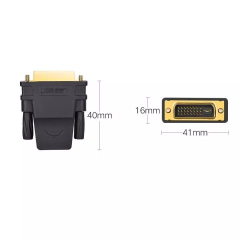 UGreen Przejściówka UGREEN HDMI (żeński) - DVI 24+1 (męski) FHD 60 Hz czarny (20124) UGreen Przejściówka UGREEN HDMI (żeński) - DVI 24+1 (męski) FHD 60 Hz czarny (20124)