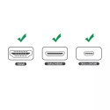 UGreen Przejściówka UGREEN adapter ze złącza HDMI Typ A (żeński) na mini HDMI (męski) / micro HDMI (męski) czarny (20144)