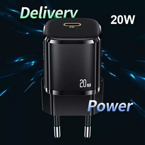 Usams USAMS Ładowarka sieciowa 1x USB-C T36 mini 20W + kabel USB-C-Lightning biały/white PD3.0 Fast Charging XFKXLOGTL02 (US-CC124+US- Usams USAMS Ładowarka sieciowa 1x USB-C T36 mini 20W + kabel USB-C-Lightning biały/white PD3.0 Fast Charging XFKXLOGTL02 (US-CC124+US-