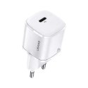 Usams USAMS Ładowarka sieciowa 1x USB-C T36 mini 20W (only head) PD3.0 Fast Charging biały/white CC124TC02 (US-CC124)