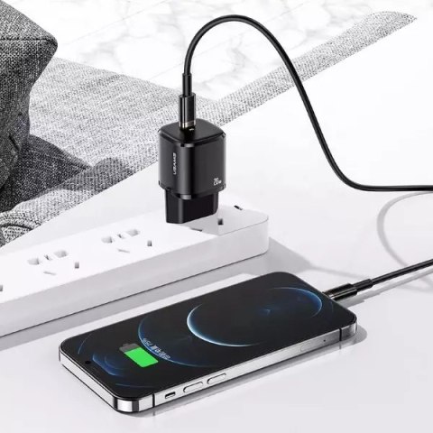 Usams USAMS Ładowarka sieciowa 1x USB-C T36 mini 20W (only head) PD3.0 Fast Charging biały/white CC124TC02 (US-CC124) Usams USAMS Ładowarka sieciowa 1x USB-C T36 mini 20W (only head) PD3.0 Fast Charging biały/white CC124TC02 (US-CC124)