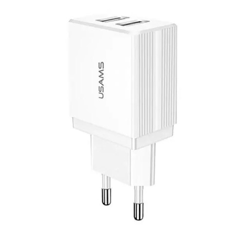 Usams USAMS Ładowarka sieciowa 2xUSB T24 2,1A biały /white (only head) CC90TC01 (US-CC090) Usams USAMS Ładowarka sieciowa 2xUSB T24 2,1A biały /white (only head) CC90TC01 (US-CC090)