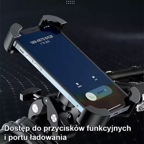 Usams USAMS Uchwyt rowerowy US-ZJ064 czarny/black ZJ064ZJ01 Usams USAMS Uchwyt rowerowy US-ZJ064 czarny/black ZJ064ZJ01