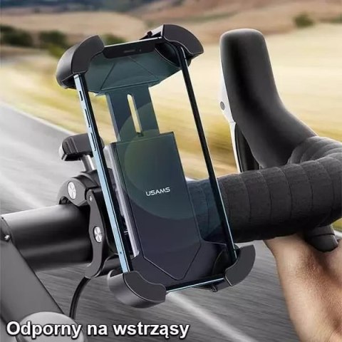 Usams USAMS Uchwyt rowerowy US-ZJ064 czarny/black ZJ064ZJ01 Usams USAMS Uchwyt rowerowy US-ZJ064 czarny/black ZJ064ZJ01