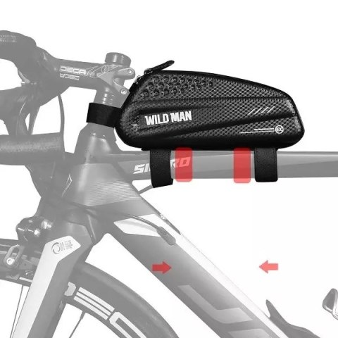 Wildman Etui/sakwa na ramę roweru WILDMAN EX uchwyt rowerowy czarna/black Wildman Etui/sakwa na ramę roweru WILDMAN EX uchwyt rowerowy czarna/black