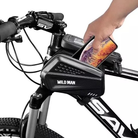 Wildman Etui/uchwyt rowerowy WILDMAN XXL ES6 sakwa na ramę czarna/black Wildman Etui/uchwyt rowerowy WILDMAN XXL ES6 sakwa na ramę czarna/black