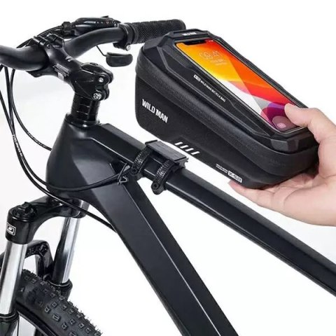 Wildman Etui/uchwyt rowerowy WILDMAN XS2 sakwa na ramę czarna/black Wildman Etui/uchwyt rowerowy WILDMAN XS2 sakwa na ramę czarna/black