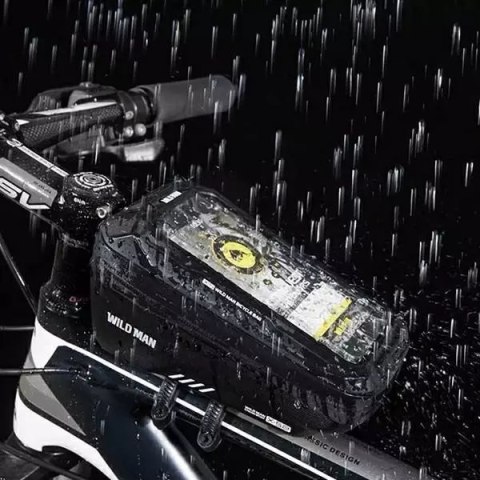 Wildman Etui/uchwyt rowerowy WILDMAN XS2 sakwa na ramę czarna/black Wildman Etui/uchwyt rowerowy WILDMAN XS2 sakwa na ramę czarna/black