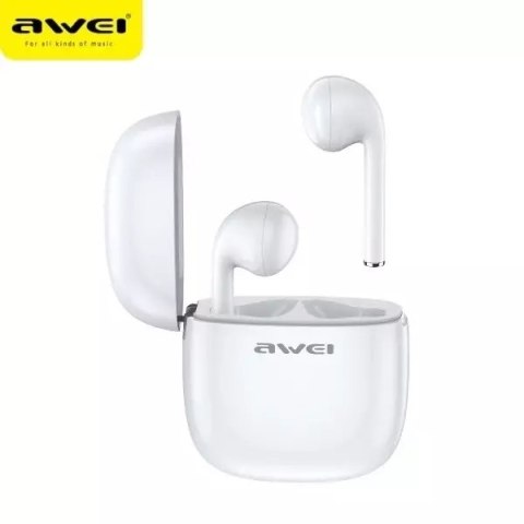 Awei AWEI Słuchawki Bluetooth 5.0 T28 TWS + stacja dokująca Białe Awei AWEI Słuchawki Bluetooth 5.0 T28 TWS + stacja dokująca Białe