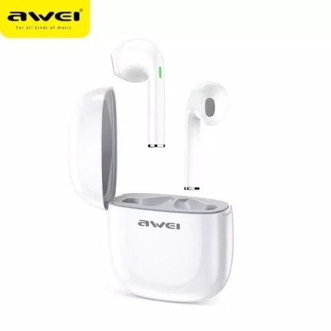 Awei AWEI Słuchawki Bluetooth 5.0 T28 TWS + stacja dokująca Białe Awei AWEI Słuchawki Bluetooth 5.0 T28 TWS + stacja dokująca Białe