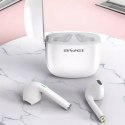 Awei AWEI Słuchawki Bluetooth 5.0 T28 TWS + stacja dokująca Białe