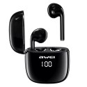 Awei AWEI Słuchawki bezprzewodowe Bluetooth 5.0 T28P TWS + stacja dokująca czarne