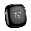 Awei AWEI Słuchawki bezprzewodowe Bluetooth 5.0 T28P TWS + stacja dokująca czarne