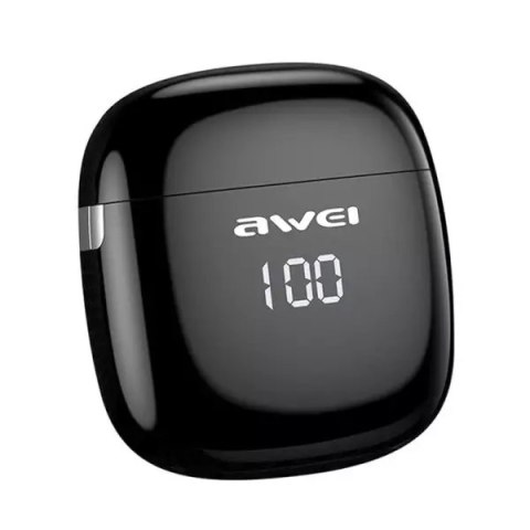 Awei AWEI Słuchawki bezprzewodowe Bluetooth 5.0 T28P TWS + stacja dokująca czarne Awei AWEI Słuchawki bezprzewodowe Bluetooth 5.0 T28P TWS + stacja dokująca czarne