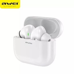 Awei AWEI Słuchawki bezprzewodowe Bluetooth 5.0 T29 TWS + stacja dokująca Białe
