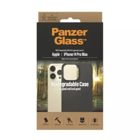 PanzerGlass Etui PanzerGlass Biodegradable Case do iPhone 14 Pro Max 6,7" czarny/black 0420 PanzerGlass Etui PanzerGlass Biodegradable Case do iPhone 14 Pro Max 6,7" czarny/black 0420
