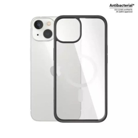 PanzerGlass Etui PanzerGlass ClearCase MagSafe do iPhone 14/13 6,1" Antibacterial czarny/black 0413 PanzerGlass Etui PanzerGlass ClearCase MagSafe do iPhone 14/13 6,1" Antibacterial czarny/black 0413