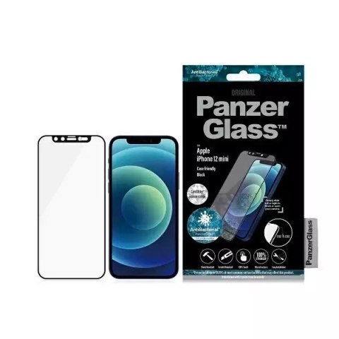 PanzerGlass Szkło PanzerGlass E2E Microfracture do iPhone 12 Mini 5,4" CamSlider Swarovsky Case Friendly AntiBacterial czarny/black PanzerGlass Szkło PanzerGlass E2E Microfracture do iPhone 12 Mini 5,4" CamSlider Swarovsky Case Friendly AntiBacterial czarny/black