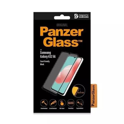 PanzerGlass Szkło PanzerGlass E2E Regular do Samsung A32 5G Case Friendly czarny/black PanzerGlass Szkło PanzerGlass E2E Regular do Samsung A32 5G Case Friendly czarny/black