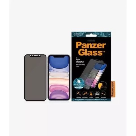 PanzerGlass Szkło PanzerGlass E2E Super+ do iPhone XR/11 Case Friendly Privacy czarny/black