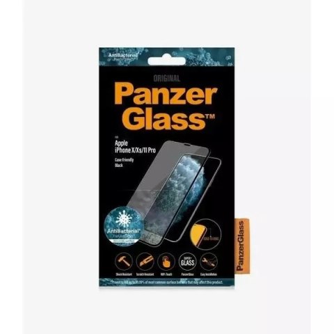 PanzerGlass Szkło PanzerGlass E2E Super+ do iPhone X/XS /11 Pro Case Friendly czarny/black PanzerGlass Szkło PanzerGlass E2E Super+ do iPhone X/XS /11 Pro Case Friendly czarny/black