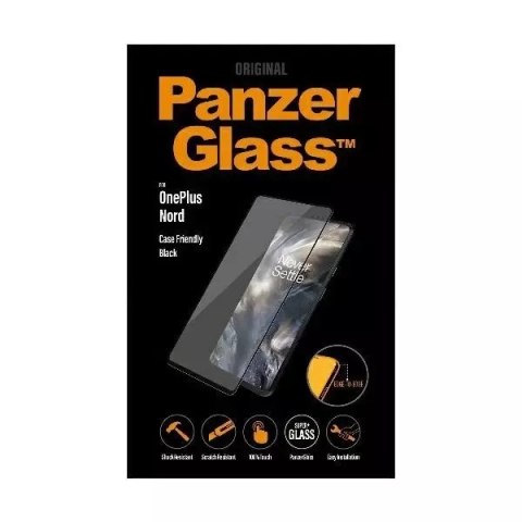 PanzerGlass Szkło hartowane PanzerGlass E2E Super+ do OnePlus Nord Case Friendly czarny/black PanzerGlass Szkło hartowane PanzerGlass E2E Super+ do OnePlus Nord Case Friendly czarny/black