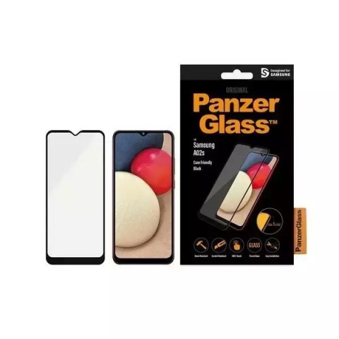 PanzerGlass Szkło hartowane PanzerGlass E2E Super+ do Samsung Galaxy A02s A025F Case Friendly AntiBacterial czarny/black PanzerGlass Szkło hartowane PanzerGlass E2E Super+ do Samsung Galaxy A02s A025F Case Friendly AntiBacterial czarny/black