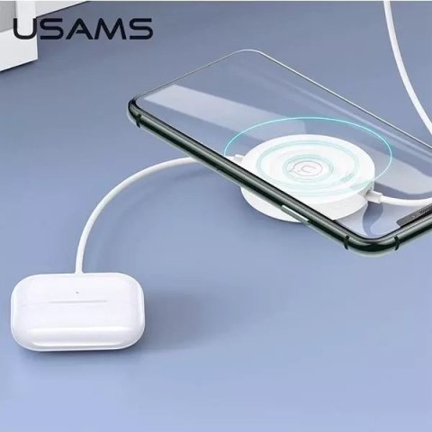 Usams USAMS Ładowarka indukcyjna US-CC096 10W z kablem lightning czarny/black CC96WH01 Usams USAMS Ładowarka indukcyjna US-CC096 10W z kablem lightning czarny/black CC96WH01