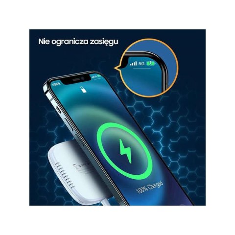 Usams USAMS Ładowarka indukcyjna US-CD159 magnetic W1 15W Extra-thin iPhone 12 series czarny/black CD159DZ01 Usams USAMS Ładowarka indukcyjna US-CD159 magnetic W1 15W Extra-thin iPhone 12 series czarny/black CD159DZ01