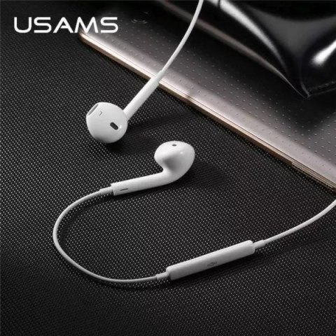 Usams USAMS Słuchawki stereo EP-24 lightning iPhone 7/8/X/XS/XS Max/XR biały/white HSEP2401 Usams USAMS Słuchawki stereo EP-24 lightning iPhone 7/8/X/XS/XS Max/XR biały/white HSEP2401