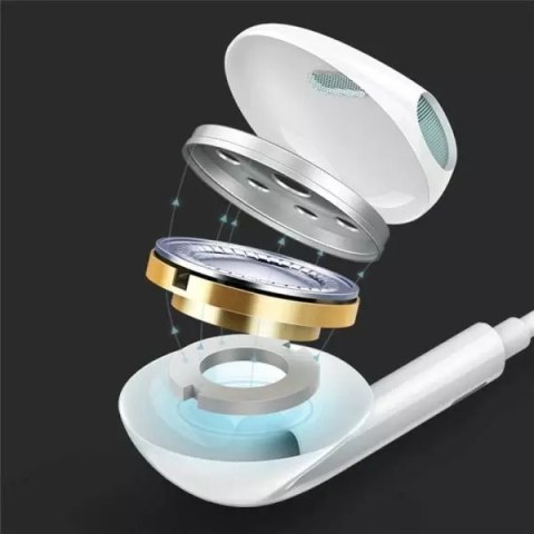 Usams USAMS Słuchawki stereo EP-24 lightning iPhone 7/8/X/XS/XS Max/XR biały/white HSEP2401 Usams USAMS Słuchawki stereo EP-24 lightning iPhone 7/8/X/XS/XS Max/XR biały/white HSEP2401