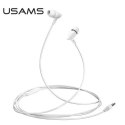 Usams USAMS Słuchawki stereo EP-37 3,5 mm biały/white HSEP3702